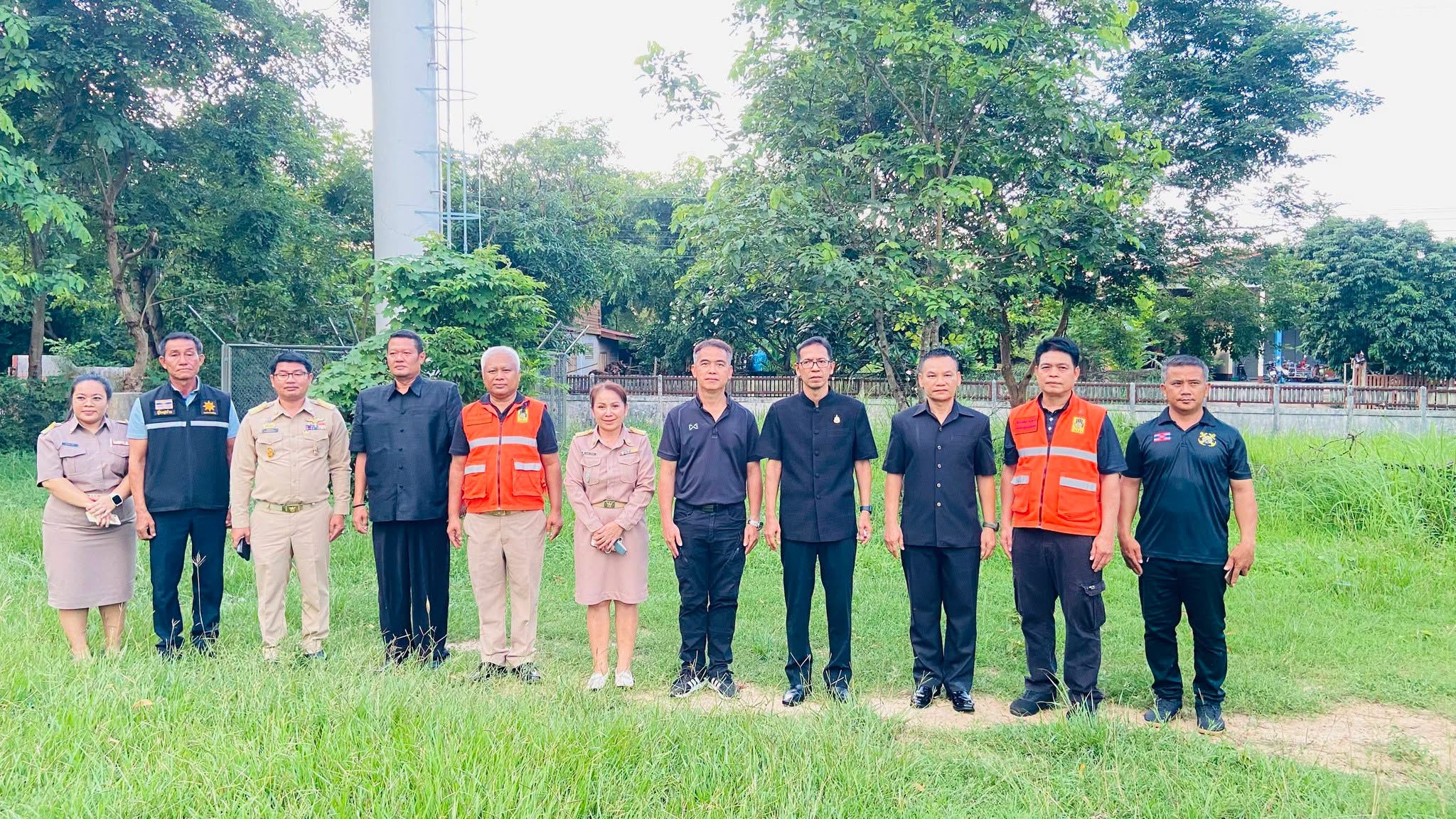 จังหวัดอำนาจเจริญลงพื้นที่เตรียมพร้อมรับสถานการณ์น้ำ สำรวจพื้นที่ลุ่มต่ำและทดสอบระบบเตือนภัย