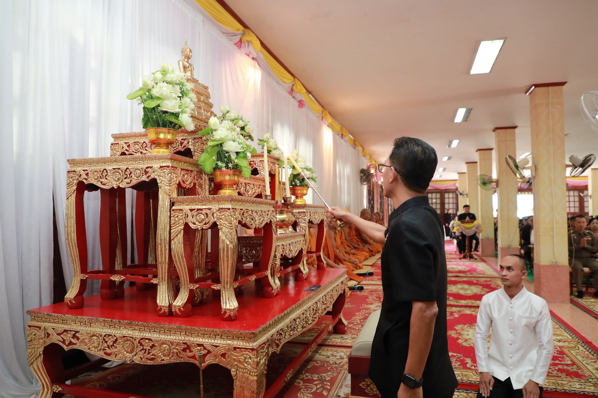 จังหวัดอำนาจเจริญ สวดพระพุทธมนต์และเจริญจิตตภาวนาอุทิศถวายพระราชกุศลและถวายพระกุศล ประจำเดือนกันยายน 2569