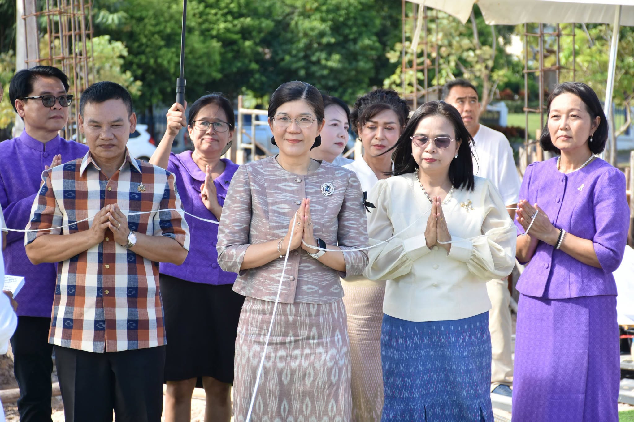 สำนักงานตรวจบัญชีสหกรณ์อำนาจเจริญ ประกอบพิธียกเสาเอก - เสาโท อาคารสำนักงานหลังใหม่ เสริมความเป็นสิริมงคล รองรับการให้บริการประชาชน