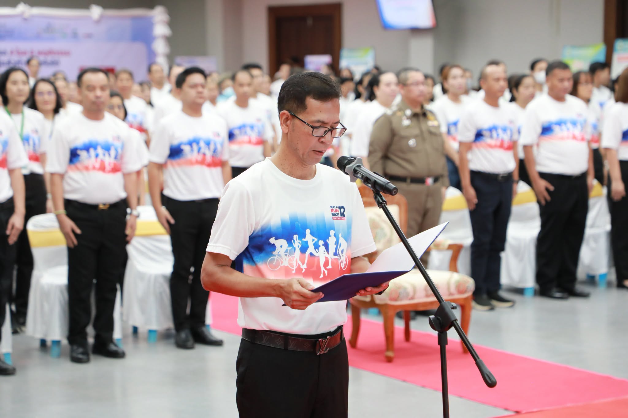จังหวัดอำนาจเจริญ เปิดนิทรรศการเฉลิมพระเกียรติฯ และให้ความรู้โรคหลอดเลือดสมอง ในโครงการ "แสงนำใจไทยทั้งชาติ เดิน วิ่ง ปั่น ป้องกันอัมพาต ครั้งที่ 12"
